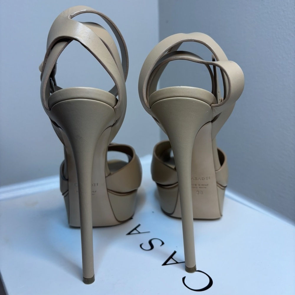 Casadei Flora Florence Skin Platform Heels - Picture 4 of 9